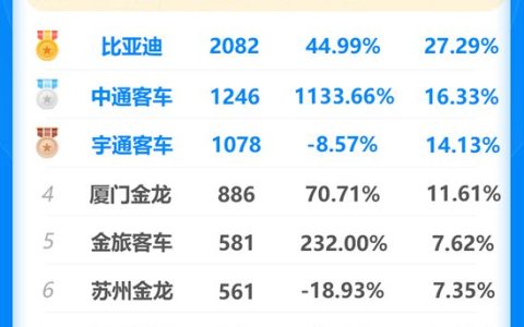同比增长45%，比亚迪新能源客车获2025上半年出口冠军