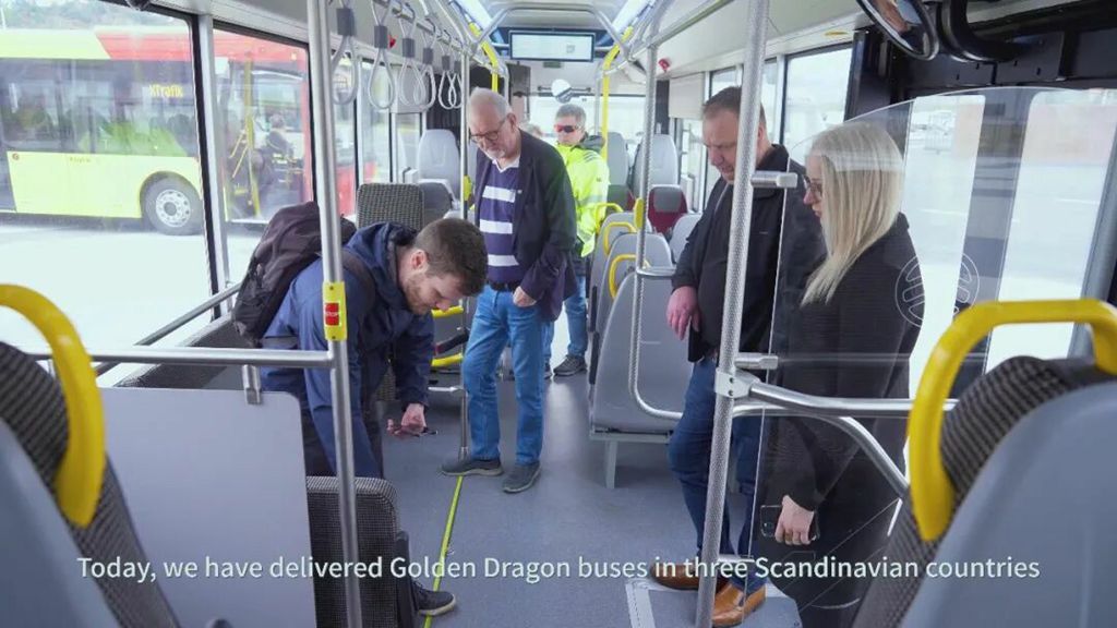 北欧市场再下一城！80辆金旅纯电动公交交付瑞典正式运营