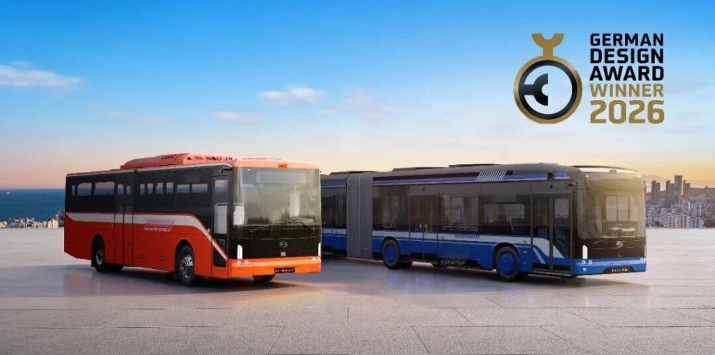 比亚迪电动大巴双车型获2026德国设计奖