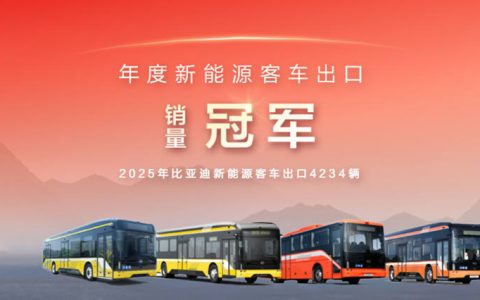 比亚迪连续三年蝉联新能源客车出口冠军！