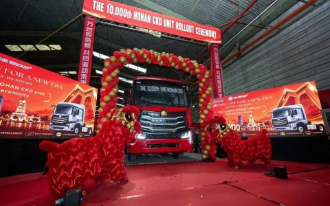 中国重汽马来西亚第10000台CKD整车下线